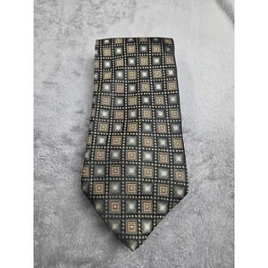 Roberto Villini‎ 100% Silk Tie Geometric Pattern Illusion Blocks Cubes